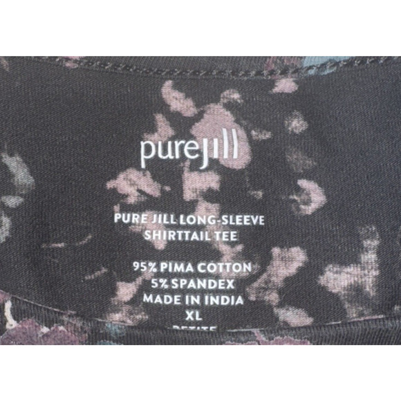 J.Jill Pure Jill Womens XL Top Floral Classic Basic Fall Dainty Feminine Cotton - Picture 4 of 7